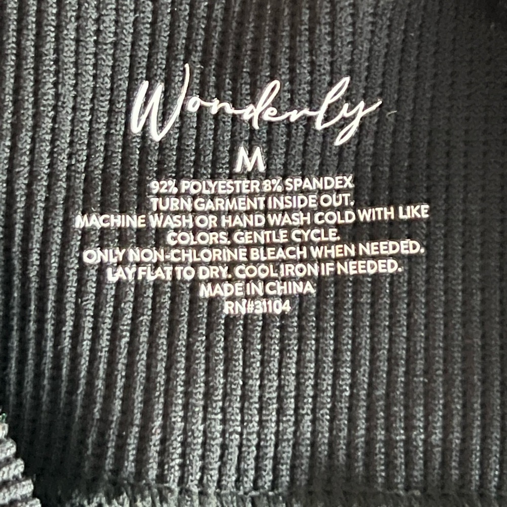 Wonderly Black Leopard Fleece Leggings - Picture 4 of 7
